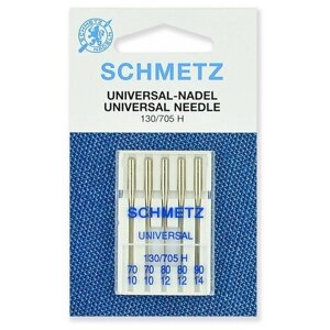 Игла/иглы Schmetz 130/705 Н универсальные, серебристый, 5 шт.