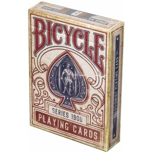 Игральные карты Bicycle Vintage 1900 (маркированные), красные