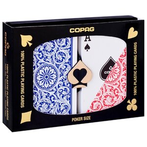 Игральные карты Copag Class 1546 Poker size (red/blue)