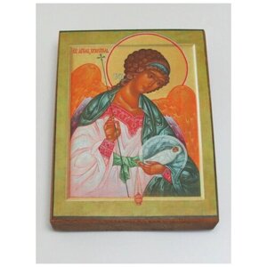 Икона "Ангел Хранитель с младенцем", размер иконы - 15x18