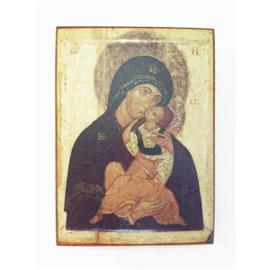 Икона "Богородица. Умиление"Виталий Миланский"Богородица. Умиление", размер иконы - 80х100