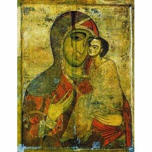 Икона Божьей Матери Старорусская Умиления (копия старинной), арт STO-209