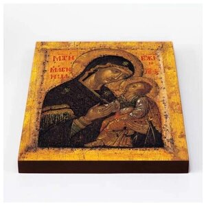Икона Божией Матери "Мати Молебница", печать на доске 20*25 см