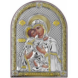 Икона Божией Матери Владимирская 6394/O, 13.7х17.2 см
