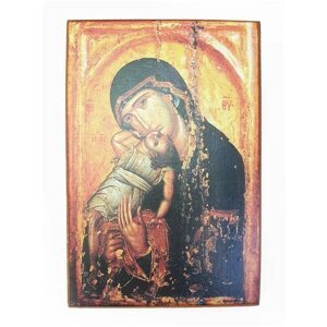 Икона "Божия Матерь Взыграние младенца", размер иконы - 60х80