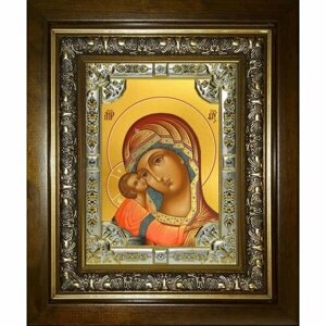 Икона Божья Матерь Игоревская, 18x24 см, со стразами, в деревянном киоте, арт вк-3228