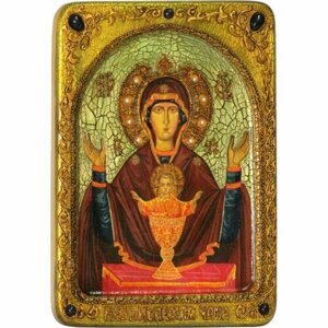 Икона Божья Матерь Неупиваемая чаша писаная, арт ИРП-705
