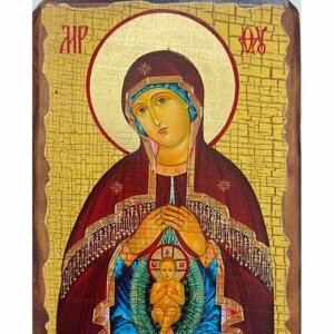 Икона Божья Матерь Помощница в Родах (13 х 17,5 см), арт IDR-902