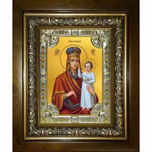 Икона Божья Матерь Призри на смирение, 18x24 см, со стразами, в деревянном киоте, арт вк-5252