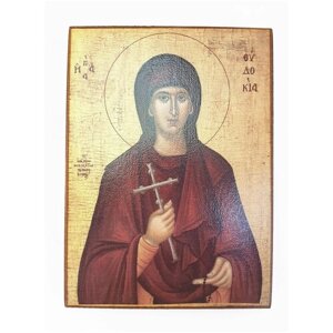 Икона "Евдокия Илиопольская", размер иконы - 15x18