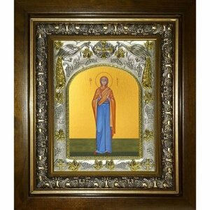Икона Ирина Египетская, 14x18 см, в деревянном киоте 20х24 см, арт вк-4841