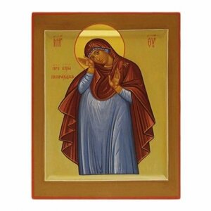 Икона Непраздная Божией Матери рукописная 10 х 13 см, арт ИРГ-228