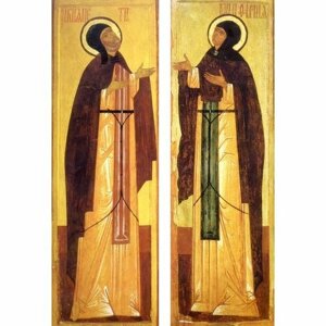 Икона Петр и Феврония (копия старинной), арт STO-081