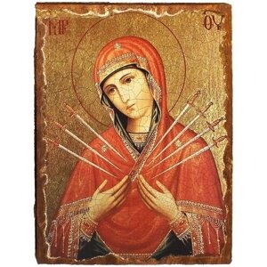 Икона Пресвятая Богородица Семистрельная. Размер 30*40