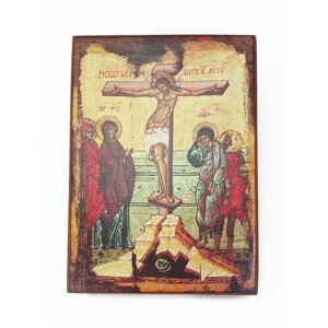 Икона "Распятие Иисуса", размер иконы - 20х25