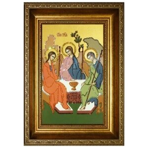 Картина с кристаллами Икона Святая Троица