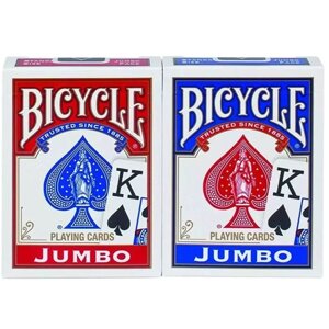 Карты Bicycle Rider Back Jumbo Index 2-Pack Red / Blue