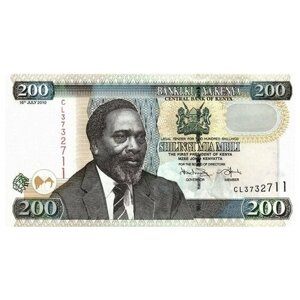 Кения 200 шиллингов 2005-10 г «Сборщики хлопка» UNC