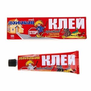 Клей от грызунов и насекомых Домовой Прошка 135 г (комплект из 4 шт)