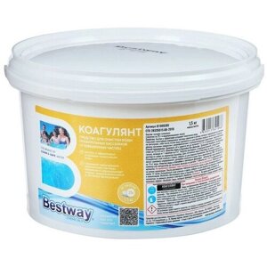 Коагулянт Bestway Chemicals Средство в таблетках для очистки воды от взвешенных частиц в бассейнах в картриджах (по 5 таблеток по 25г) 1,5 кг