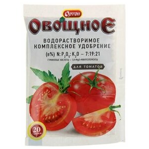 Комплексное водорастворимое удобрение с гуматом "Ортон", овощное для томатов, 20 г (5 шт.)