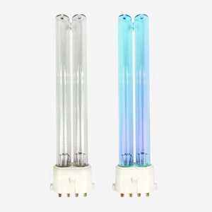 Комплект бактерицидных безозоновых ламп для рециркуляторов 2х9Вт/ Лампа ультрафиолетовая 2G7