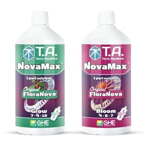 Комплект минеральных удобрений Terra aquatica FloraNova (NovaMax Grow) NovaMax Bloom) 2шт * 1л