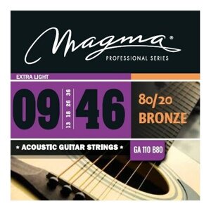 Комплект струн для акустической гитары Magma GA110B80