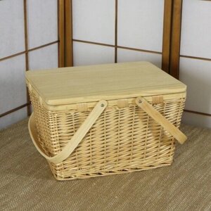 Корзина для пикника Holyday Basket с термо-сумкой с деревянной крышкой и ручками