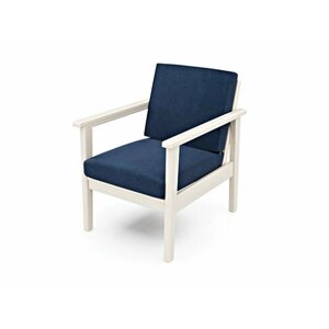 Кресло лориан-с, синий-беленый дуб, велюр, деревянное, мягкое, для дачи, для кафе и бара, на веранду, в террасу, для бани