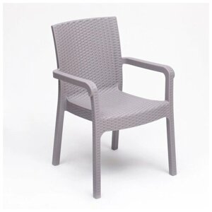 Кресло садовое "Ротанг" 57 х 57 х 87 см, серый