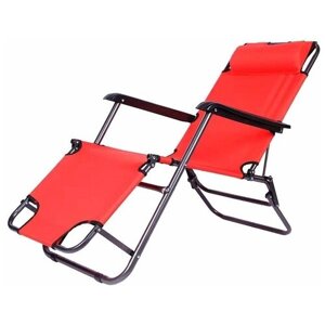 Кресло-шезлонг складное CHO-153 ECOS, красное арт. 993135