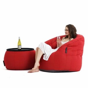 Кресло со столиком для дачи Cove Package - Crimson Vibe (красный, оксфорд) - садовая уличная мебель для террасы, веранды, беседки, бассейна