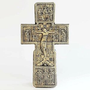 Крест Распятие настенное литое, размер 28*16 см