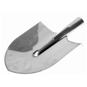 Лопата штыковая, нержавеющая сталь, 1.5х210х270х380 мм, остроконечная, ПП