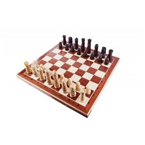 Madon Шахматы Большой Замок, большие коричневый игровая доска в комплекте
