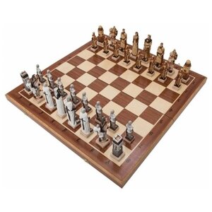 Madon Шахматы Грюнвальд коричневый игровая доска в комплекте