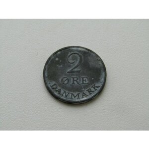 Монета. Дания. 2 эре 1957