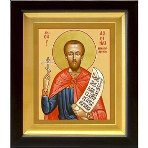 Мученик Даниил Никопольский (Армянский), икона в деревянном киоте 14,5*16,5 см