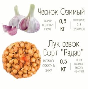 Набор Чеснок Озимый и Лук Севок 0.5 кг