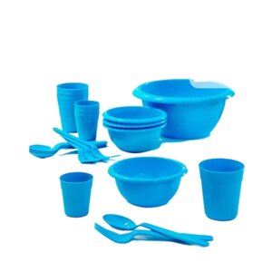 Набор для пикника пластик туристическая посуда на 4 персоны