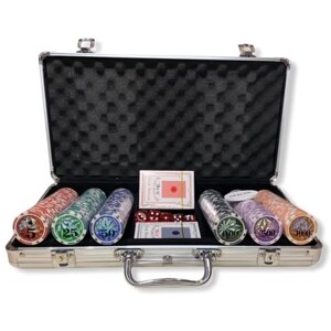 Набор для покера 300 фишек 11,5 г Premium / Покерный набор + сукно для покера в подарок / AZ Shop