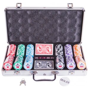 Набор для покера для покера Partida Premium Crown, 300 фишек