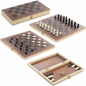 Настольная игра Veld CO 115803 Шахматы деревянные 3в1