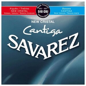New Cristal Cantiga Комплект струн для классической гитары, смешанное, Savarez 510CRJ