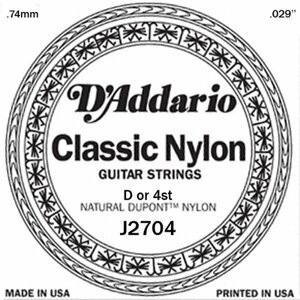 Одиночная струна для классической гитары D'Addario J2704 29