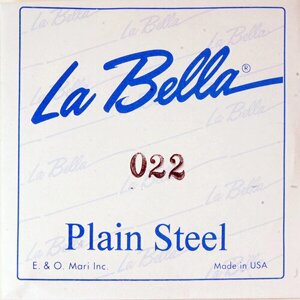 Отдельная стальная струна без оплетки, 022, La Bella PS022