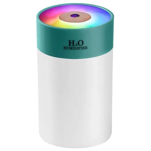 Парогенератор / аромадиффузор-ночник Humidifier H2O H-5 / Увлажниетль воздуха, Зеленый