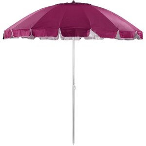 Пляжный зонт, 2,35 м, плащевка, с клапаном, бордовый), в чехле