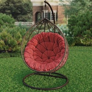 Подушка для садовых качелей, круглая напольная сидушка Марси, красный